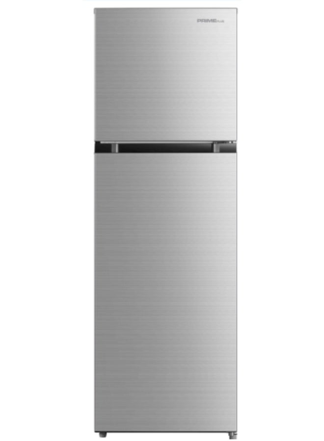 PRIME PLUS ثلاجة علوية 9.3 قدم مكعب (ثلاجة 7.3 قدم مكعب، فريزر 2 قدم مكعب)، ضاغط عاكس، بدون صقيع، تدفق هواء متعدد، فضي، 50-60 هرتز - Image 1